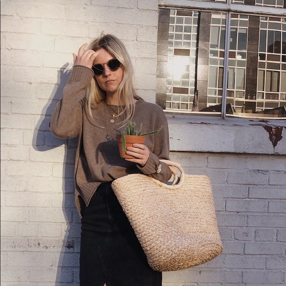 Jenni Kayne Everyday Sweater Taupe Size 